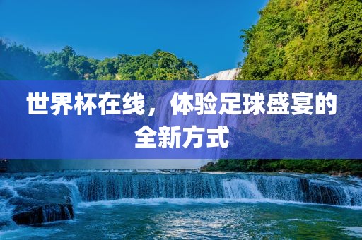 世界杯在线，体验足球盛宴的全新方式