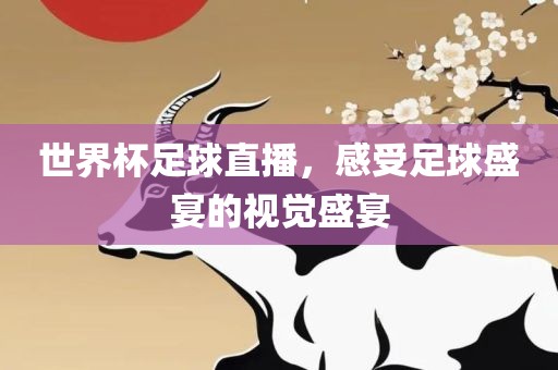 世界杯足球直播，感受足球盛宴的视觉盛宴