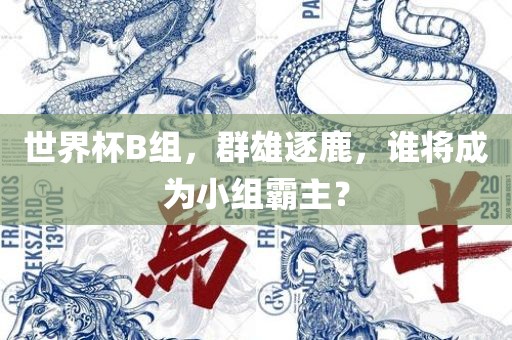 世界杯B组，群雄逐鹿，谁将成为小组霸主？