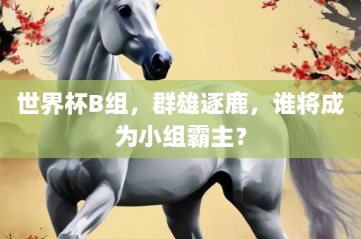 世界杯B组，群雄逐鹿，谁将成为小组霸主？