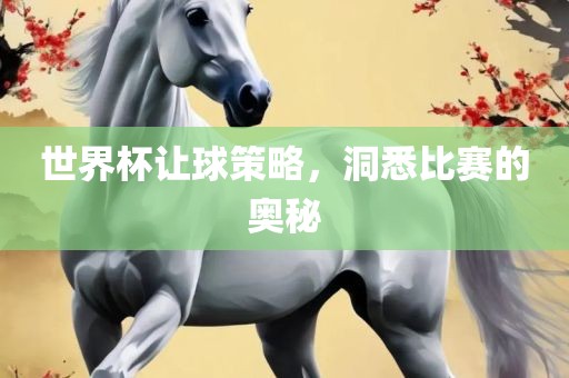 世界杯让球策略，洞悉比赛的奥秘