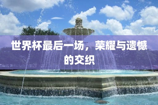 世界杯最后一场，荣耀与遗憾的交织洛阳市法福文化传播有限公司