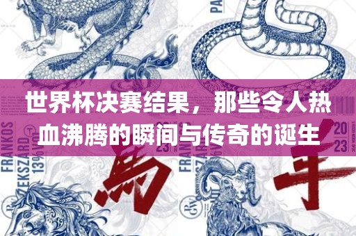世界杯决赛结果，那些令人热血沸腾的瞬间与传奇的诞生