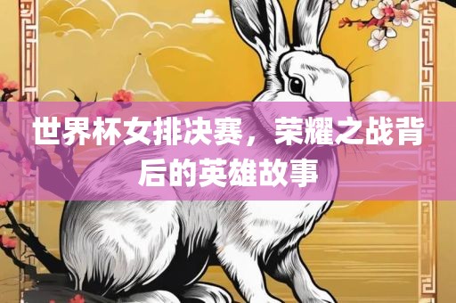 世界杯女排决赛，荣耀之战背后的英雄故事