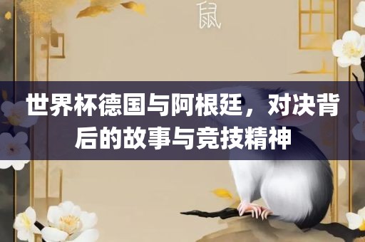 世界杯德国与阿根廷，对决背后的故事与竞技精神