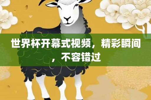 世界杯开幕式视频，精彩瞬间，不容错过