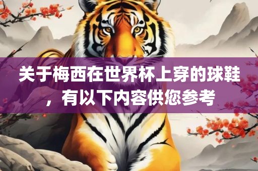 关于梅西在世界杯上穿的球鞋，有以下内容供您参考