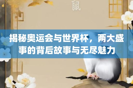 揭秘奥运会与世界杯，两大盛事的背后故事与无尽魅力