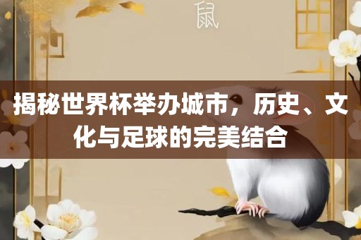 揭秘世界杯举办城市，历史、文化与足球的完美结合