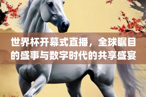 世界杯开幕式直播，全球瞩目的盛事与数字时代的共享盛宴