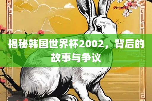 揭秘韩国世界杯2002，背后的故事与争议洛阳市法福文化传播有限公司