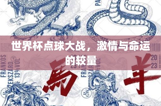 世界杯点球大战，激情与命运的较量