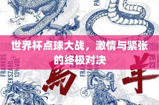 世界杯点球大战，激情与紧张的终极对决