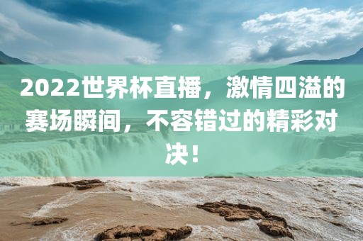 2022世界杯直播，洛阳市法福文化传播有限公司激情四溢的赛场瞬间，不容错过的精彩对决！