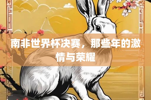 南非世界杯决赛，那些年的激情与荣耀