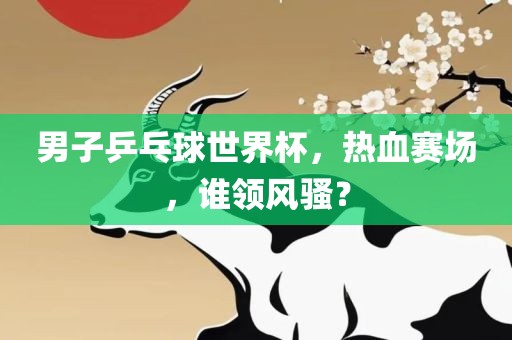 男子乒乓球世界杯，热血赛场，谁领风骚？