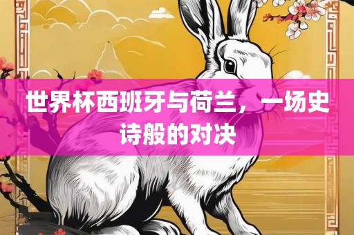 世界杯西班牙与荷兰，一场史诗般的对决洛阳市法福文化传播有限公司