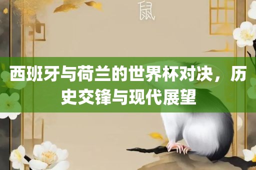 西班牙与荷兰的世界杯对决，历史交锋与现代展望洛阳市法福文化传播有限公司