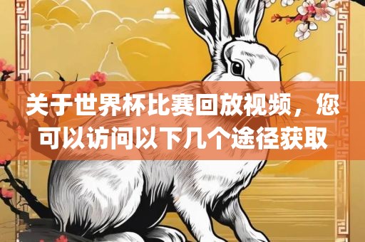 洛阳市法福文化传播有限公司关于世界杯比赛回放视频，您可以访问以下几个途径获取