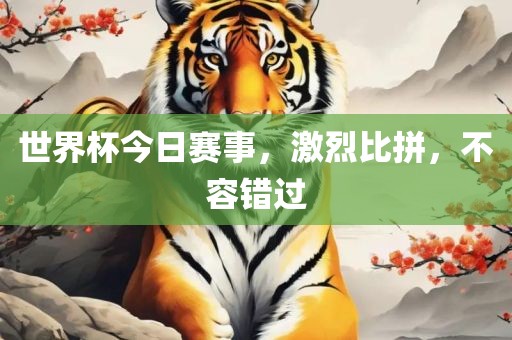 世界杯今日赛事，激烈比拼，不容错过