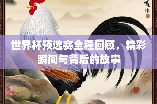 世界杯预选赛全程回顾，精彩瞬间与背后洛阳市法福文化传播有限公司的故事