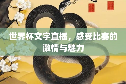 世界杯文字直播，感受比赛的激情与魅力