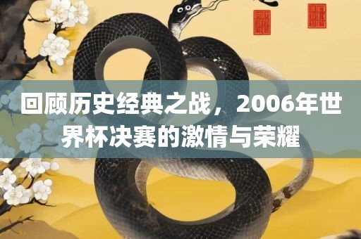 回顾历史经典之战，2006年世界杯决赛的激情与荣耀