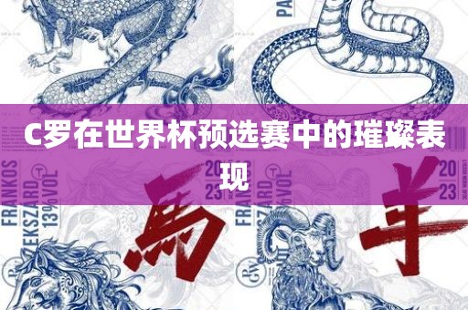 C罗在世界杯预选赛中的璀璨表现