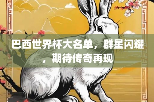 巴西世界杯大名单，群星闪耀，期待传奇再现