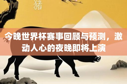 今晚世界杯赛事回顾与预测，激动人心的夜晚即将上演洛阳市法福文化传播有限公司