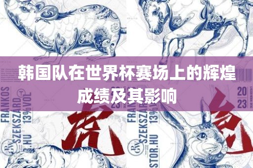 韩国队在世界杯赛场上的辉煌成绩及其影响