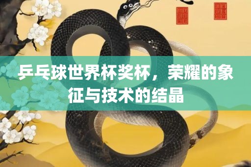 乒乓球世界杯奖杯，荣耀的象征与技术的结晶