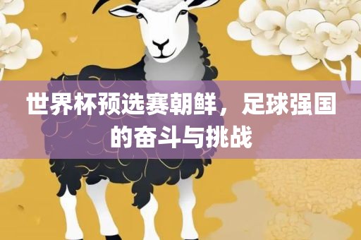 世界杯预选赛朝鲜，足球强国的奋斗与挑战