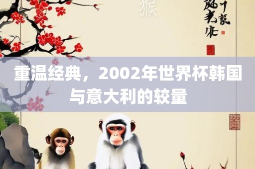 重温经典，2002年世界杯韩国与意大利的较量