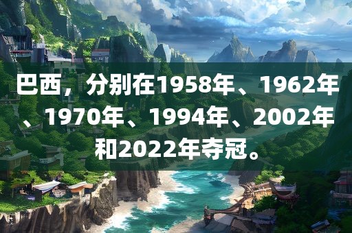 巴西，分别在1958年、1962年、1970年、1994年、2002年和2022年夺冠。