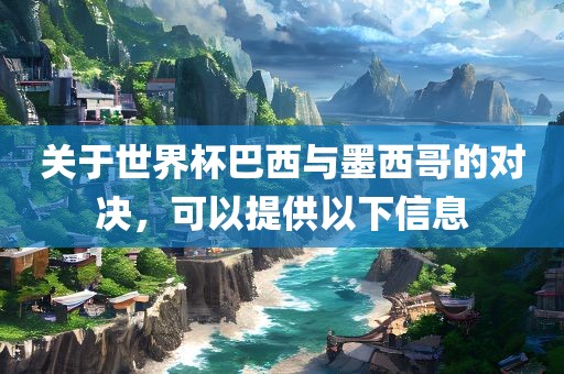 关于世界杯巴西与墨西哥的对决，可以提供以下信息洛阳市法福文化传播有限公司