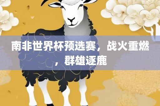 南非世界杯预选赛，战火重燃，群雄逐鹿洛阳市法福文化传播有限公司