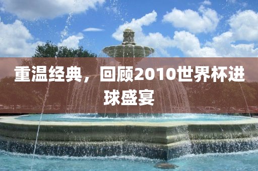 重温经典，回顾2010世界杯进球盛宴洛阳市法福文化传播有限公司