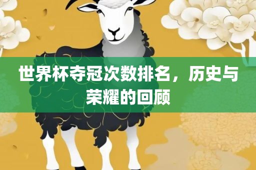世界杯夺冠次数排名，历史与荣耀的回顾