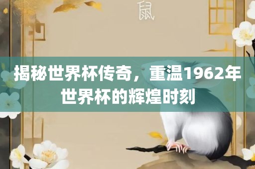 揭秘世界杯传奇，重温1962年世界杯的辉煌时刻