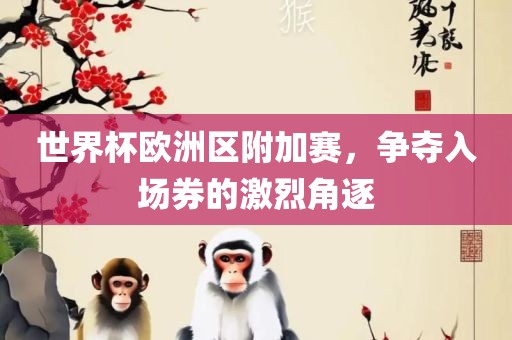 世界杯欧洲区附加赛，争夺入场券的激烈角逐