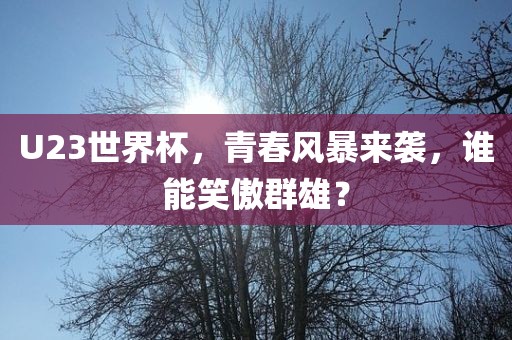 U23世界杯，青春风暴来袭，谁能笑傲群雄？