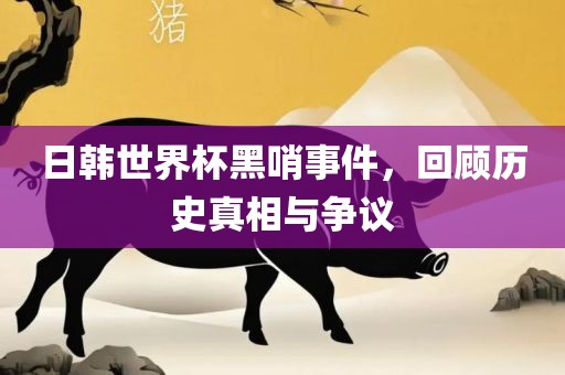 日韩世界杯黑哨事件，回顾历史真相与争议洛阳市法福文化传播有限公司