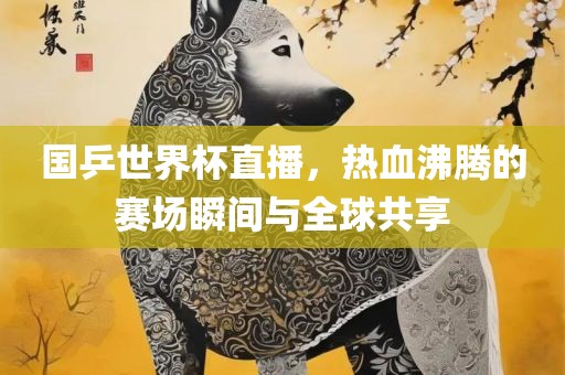 国乒世界杯直播，热血沸腾的赛场瞬间与全球共享洛阳市法福文化传播有限公司
