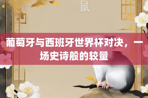 葡萄牙与西班牙世界杯对决，一场史诗般的较量