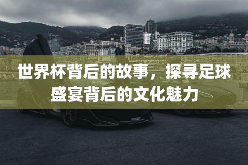 世界杯背后的故事，探寻足球盛宴背后的文化魅力洛阳市法福文化传播有限公司