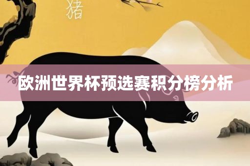 欧洲世界杯预选赛积分榜分析