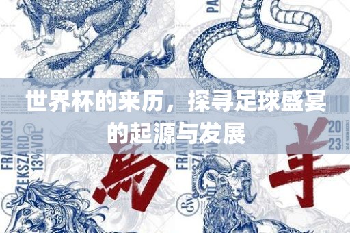 世界杯的来历，探寻足球盛宴的起源与发展洛阳市法福文化传播有限公司