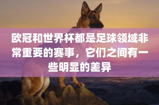 欧冠和世界杯都是足球领域非常重要的赛事，它们之间有一些明显的差异洛阳市法福文化传播有限公司