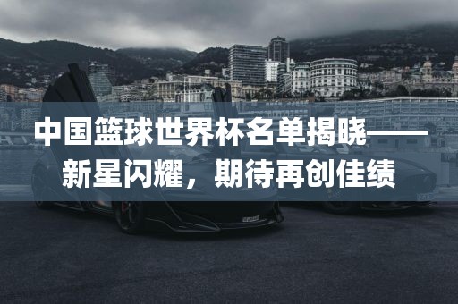 中国篮球世界杯名单揭晓——新星闪耀，期待再创洛阳市法福文化传播有限公司佳绩